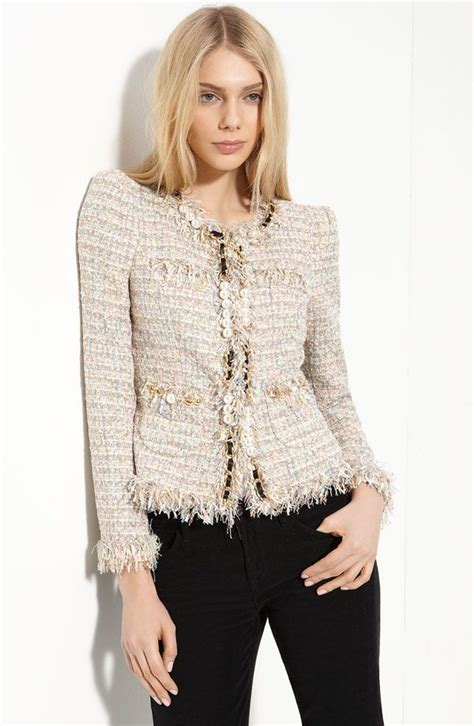 boucle jacket replica chanel|women's chanel style tweed jacket.